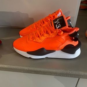 Y-3 Kaiwa Solar Orange Black Sneakers